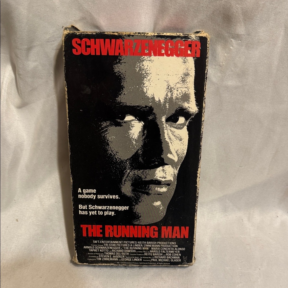 The Running Man VHS Arnold Schwarzenegger